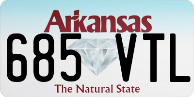 AR license plate 685VTL