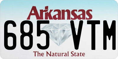 AR license plate 685VTM