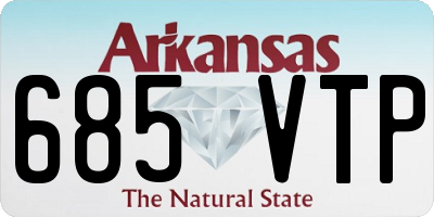 AR license plate 685VTP