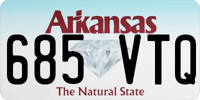AR license plate 685VTQ