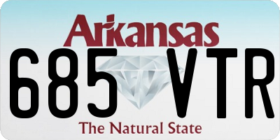 AR license plate 685VTR
