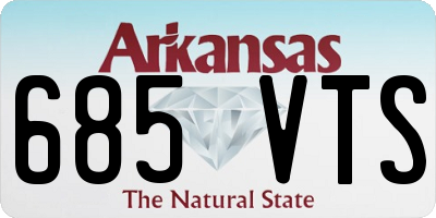 AR license plate 685VTS