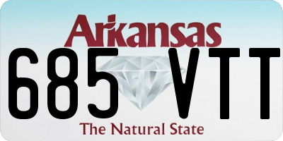 AR license plate 685VTT