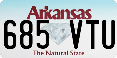 AR license plate 685VTU