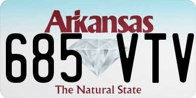 AR license plate 685VTV