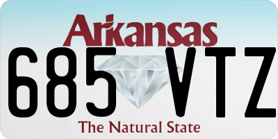 AR license plate 685VTZ