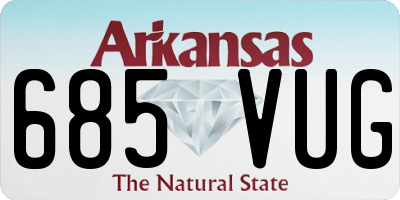 AR license plate 685VUG