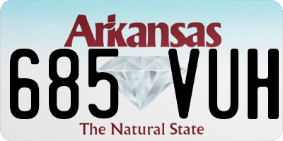 AR license plate 685VUH