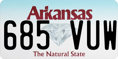 AR license plate 685VUW