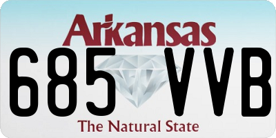 AR license plate 685VVB