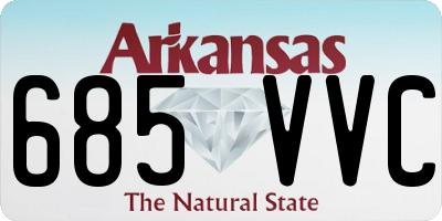 AR license plate 685VVC