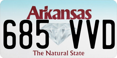 AR license plate 685VVD