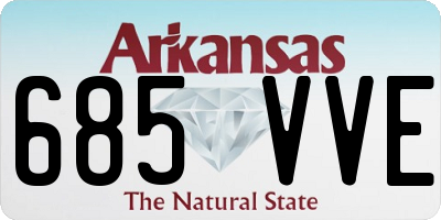 AR license plate 685VVE
