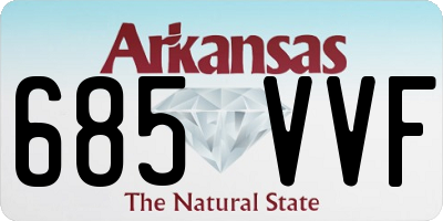 AR license plate 685VVF