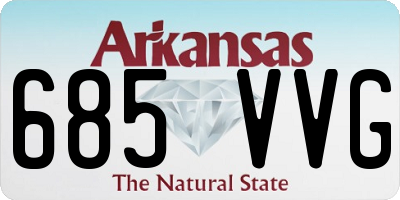 AR license plate 685VVG