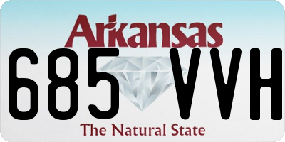 AR license plate 685VVH