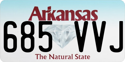 AR license plate 685VVJ