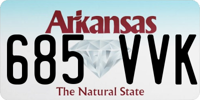 AR license plate 685VVK