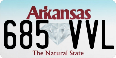 AR license plate 685VVL