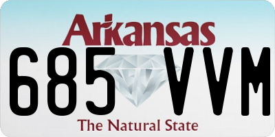 AR license plate 685VVM