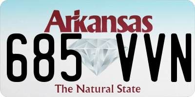 AR license plate 685VVN