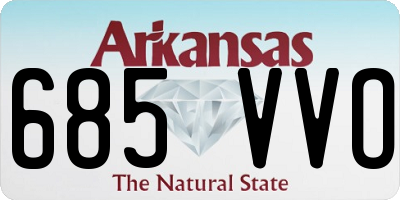 AR license plate 685VVO