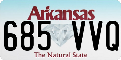 AR license plate 685VVQ