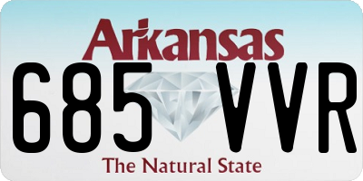 AR license plate 685VVR