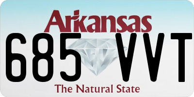 AR license plate 685VVT