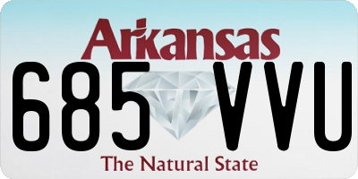 AR license plate 685VVU