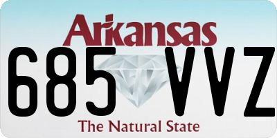 AR license plate 685VVZ