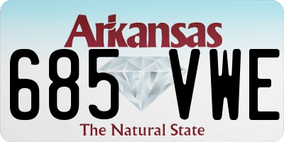 AR license plate 685VWE