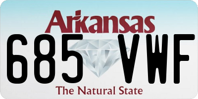 AR license plate 685VWF