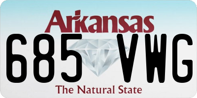 AR license plate 685VWG