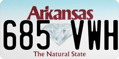 AR license plate 685VWH