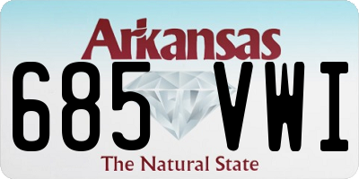 AR license plate 685VWI