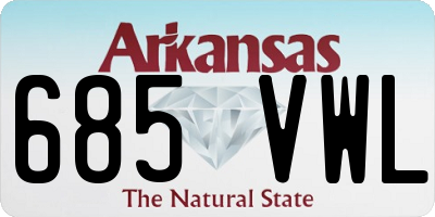 AR license plate 685VWL
