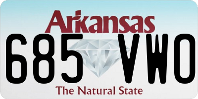 AR license plate 685VWO