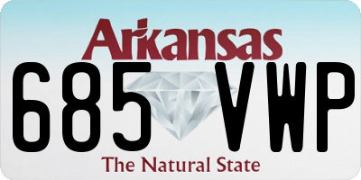AR license plate 685VWP
