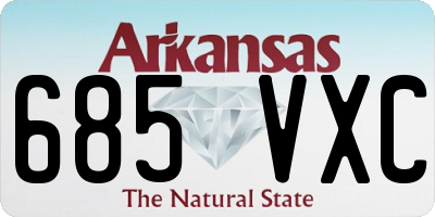 AR license plate 685VXC