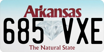 AR license plate 685VXE