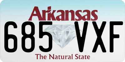 AR license plate 685VXF
