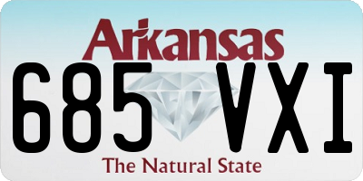 AR license plate 685VXI