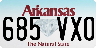 AR license plate 685VXO
