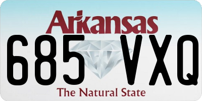 AR license plate 685VXQ