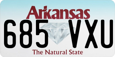 AR license plate 685VXU