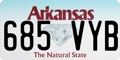 AR license plate 685VYB