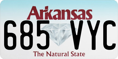 AR license plate 685VYC