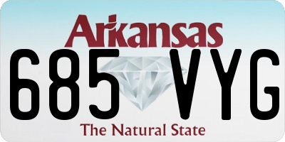AR license plate 685VYG