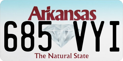 AR license plate 685VYI